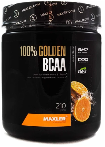 Maxler 100% Golden BCAA 210г - апельсин